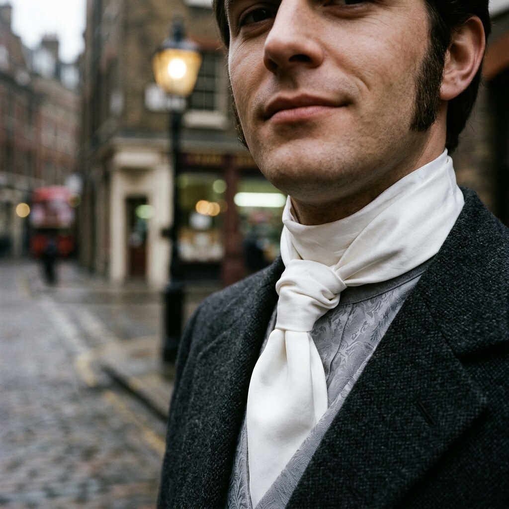 Generated image of a man wearing a cravat