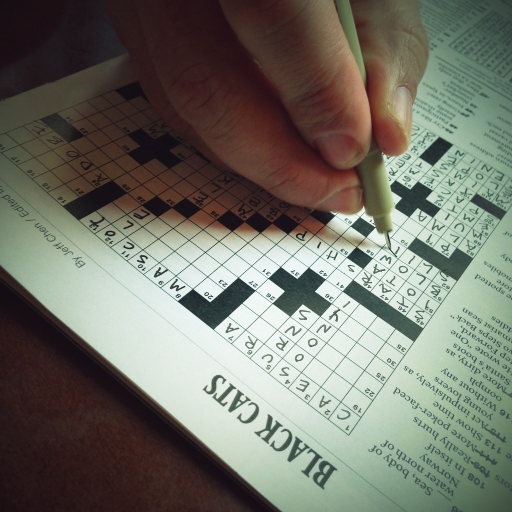 Photo of a crossword