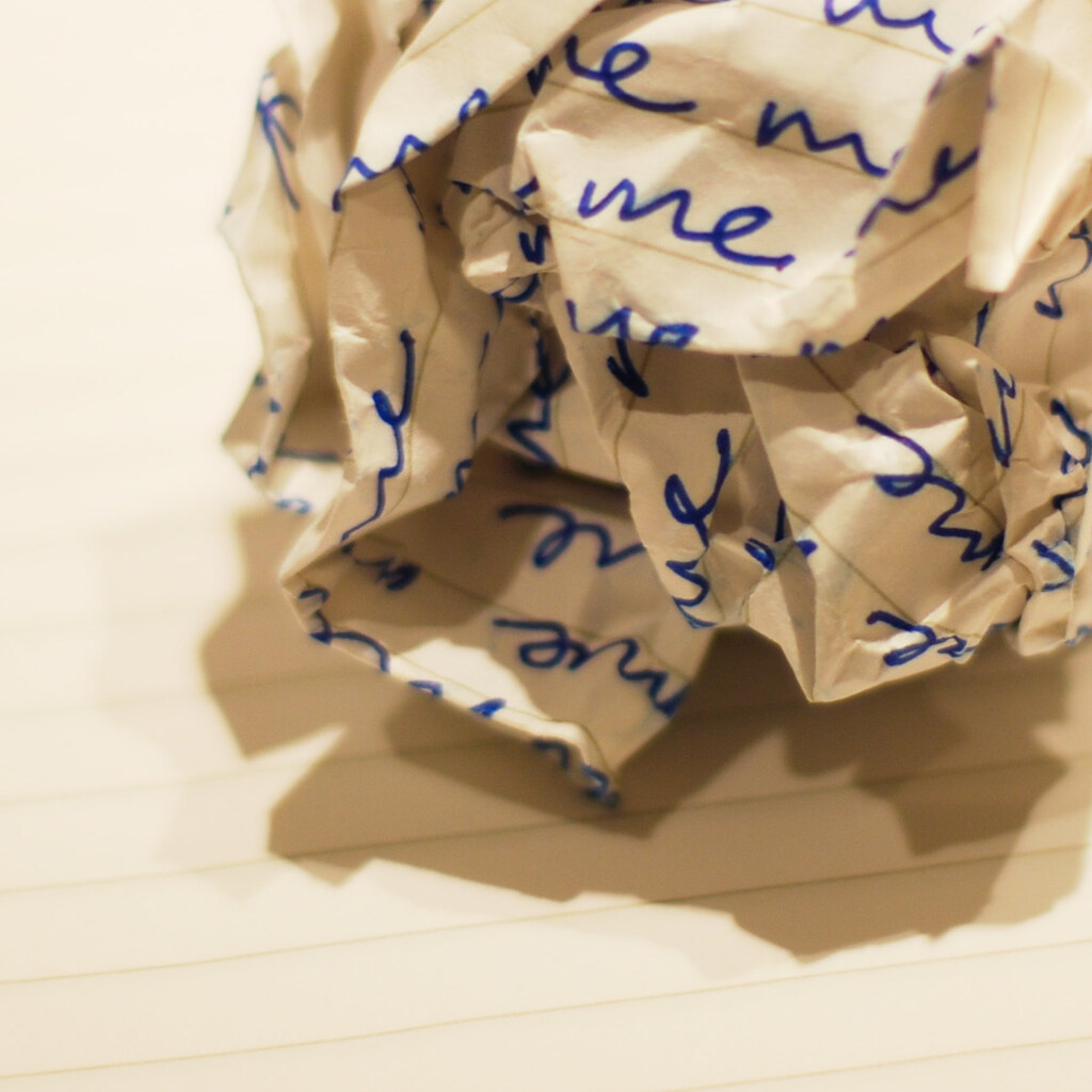 Photo of crumpled paper