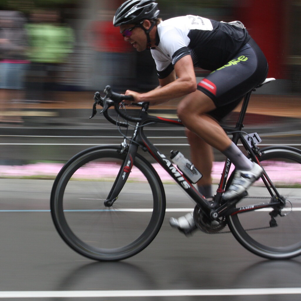 Photo of a cyclist
