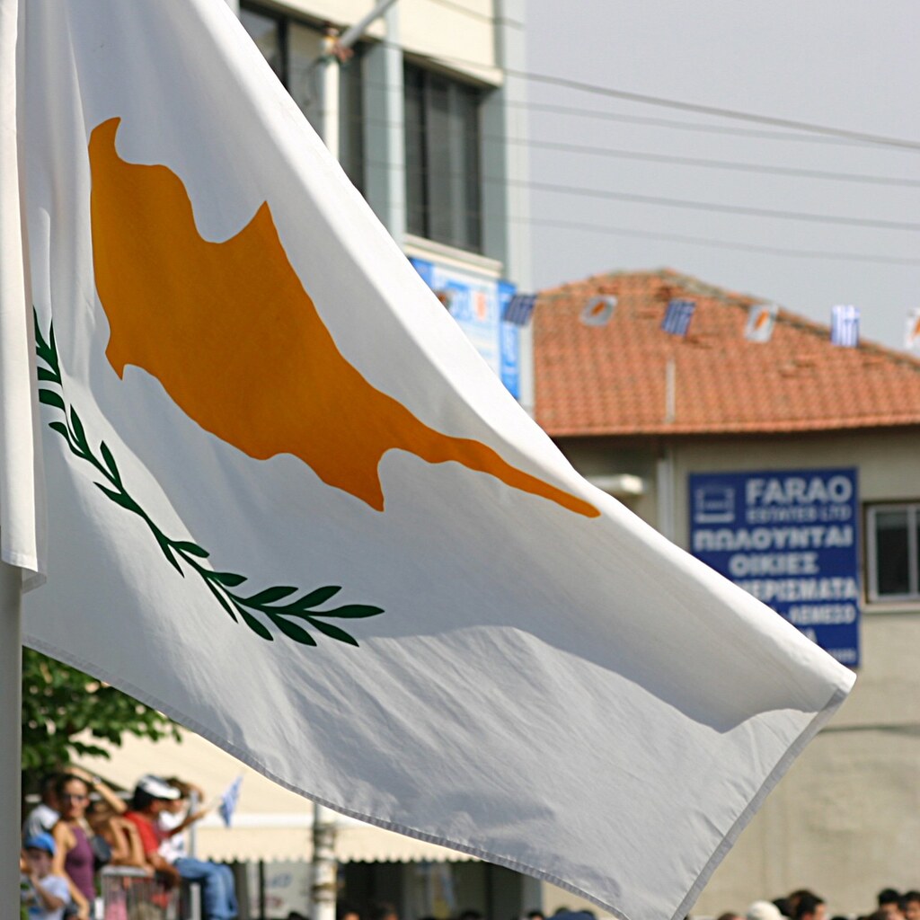 Photo of the Cyprus flag