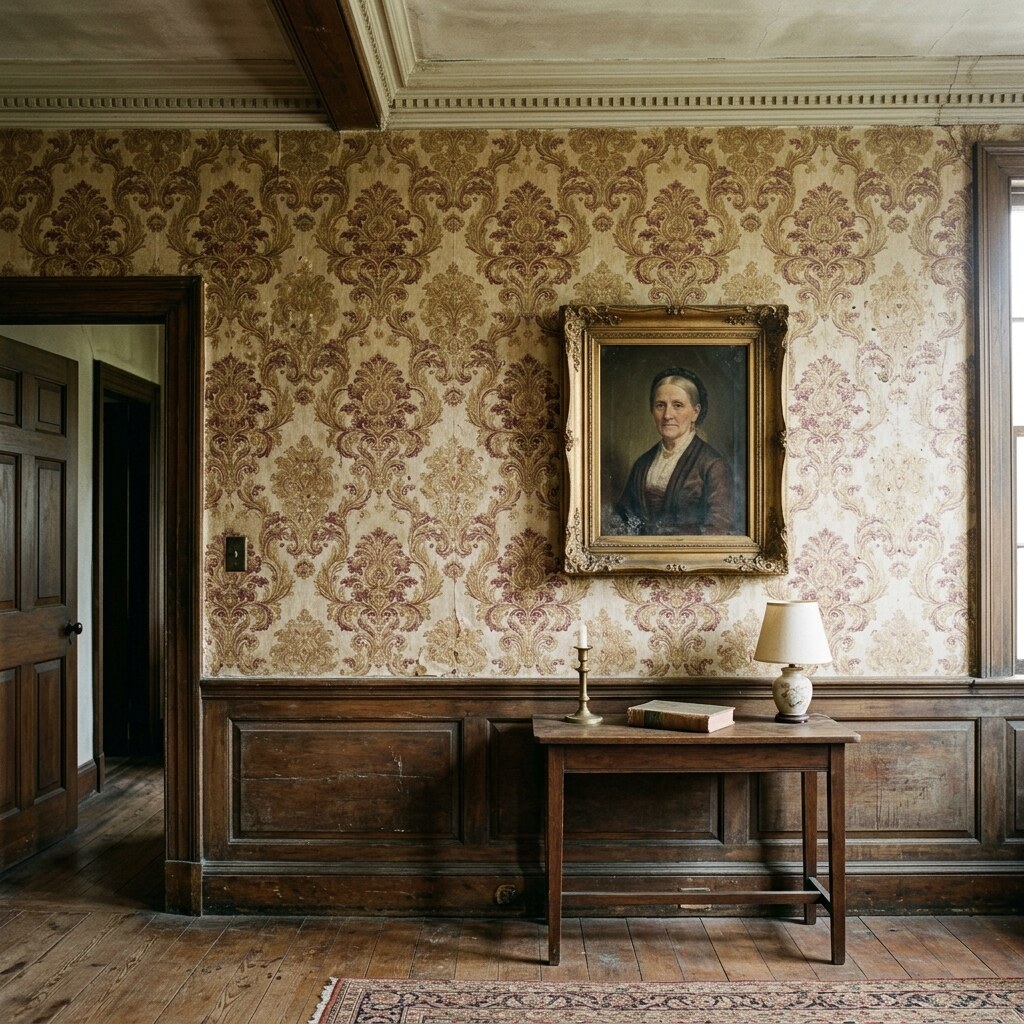 Generated image of damask wallpaper