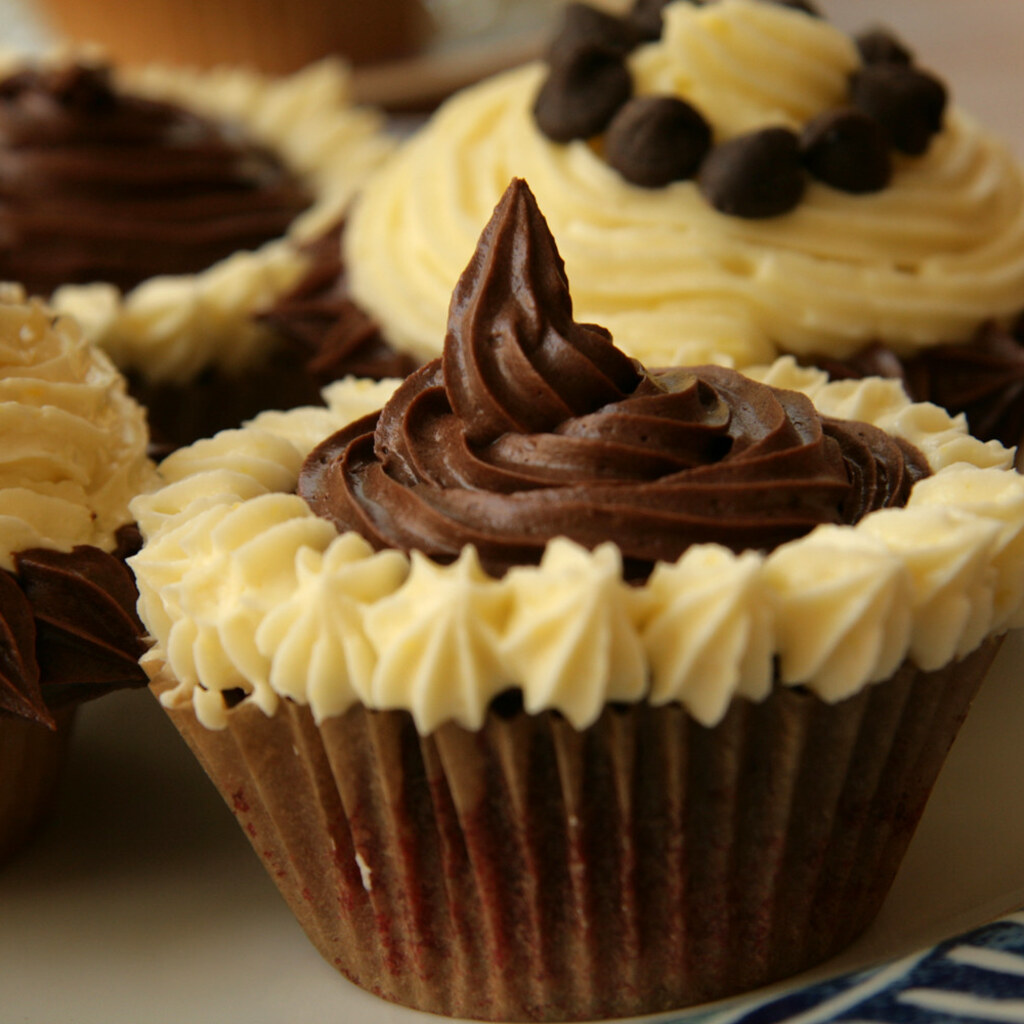 Photo of delicious cupcakes