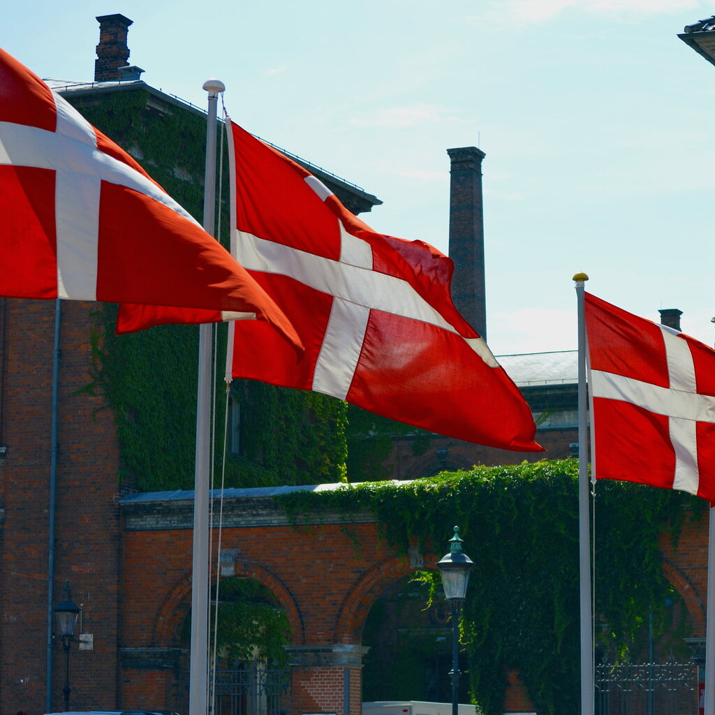Photo of Danish flags