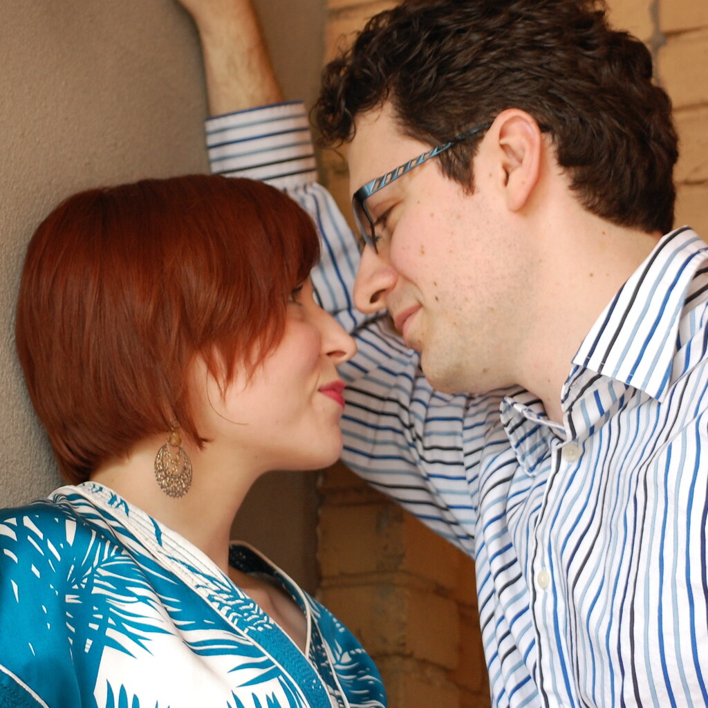 Photo of a couple with chemistry
