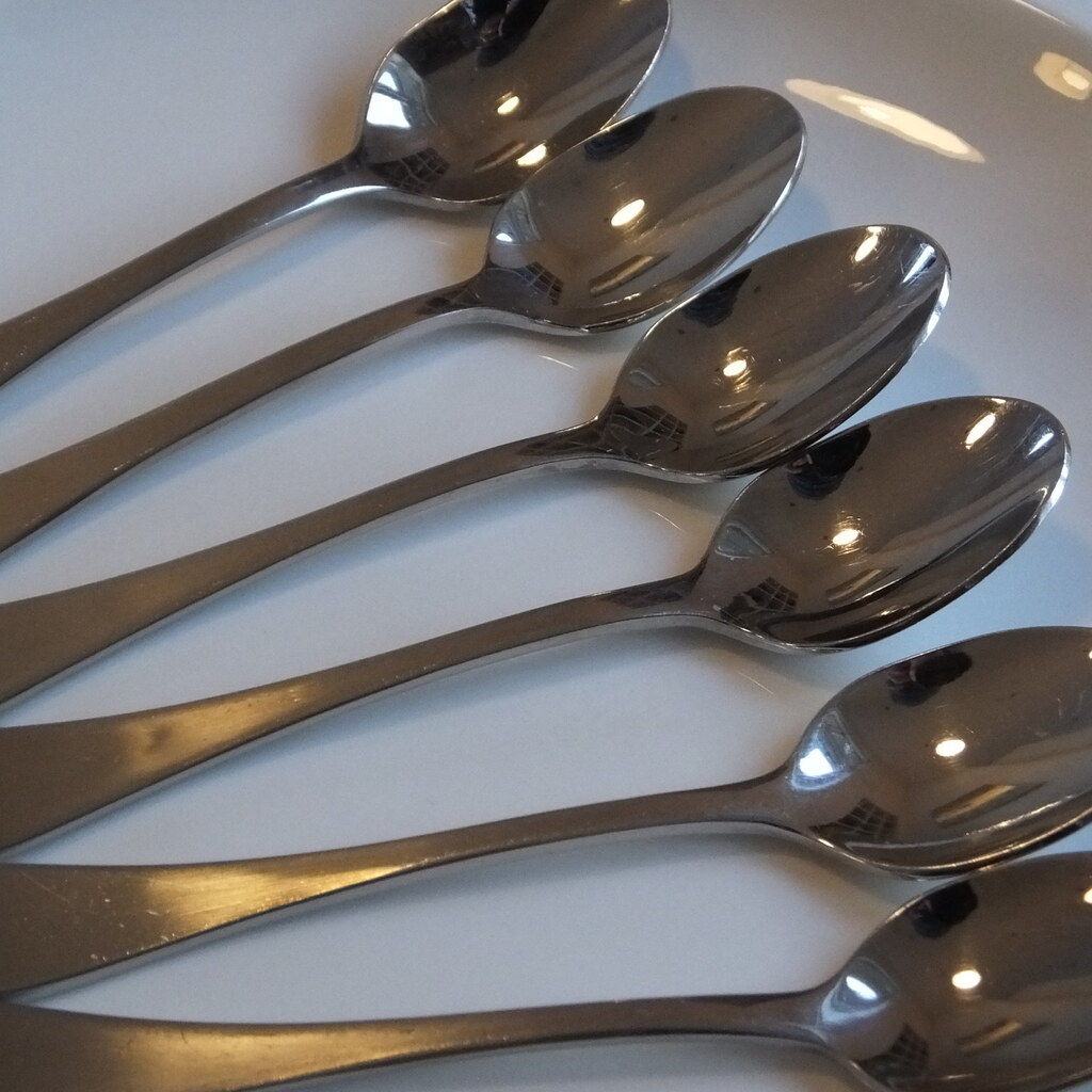 Photo of dessert spoons