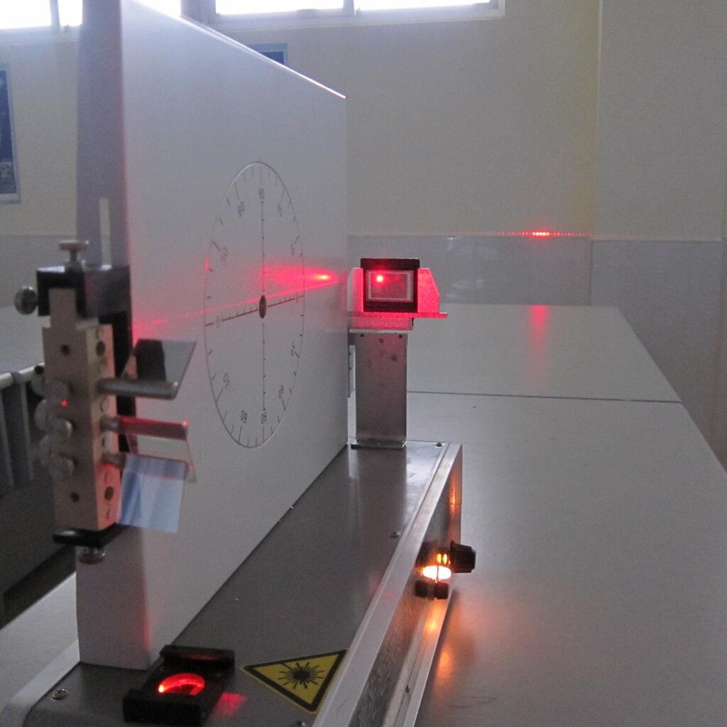 Photo of a diffraction demonstration