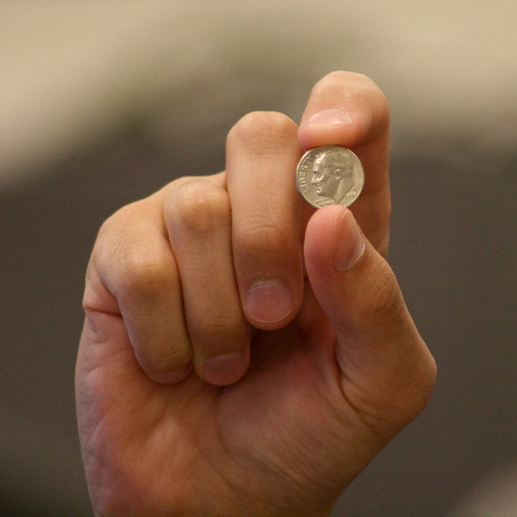Photo of a dime