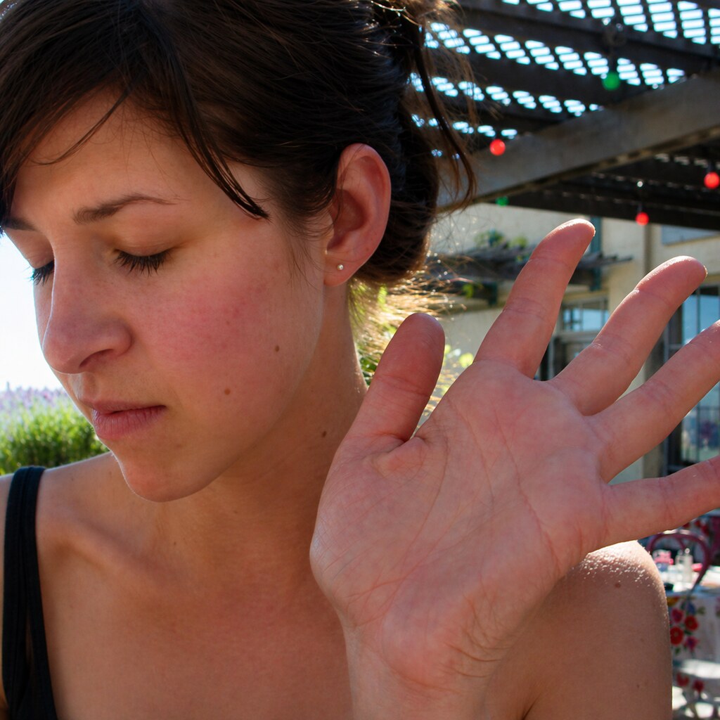 Photo of a woman being dismissive