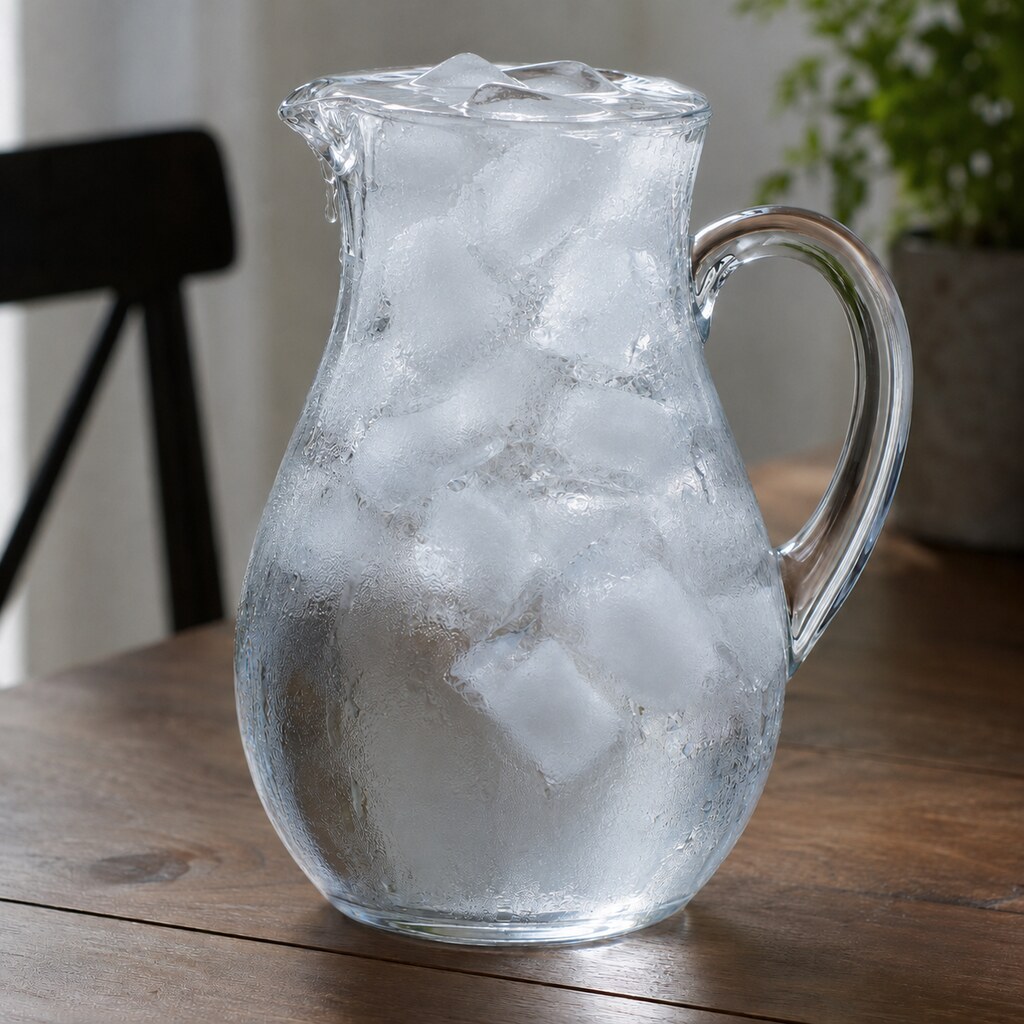 Generated image of an overflowing jug of water