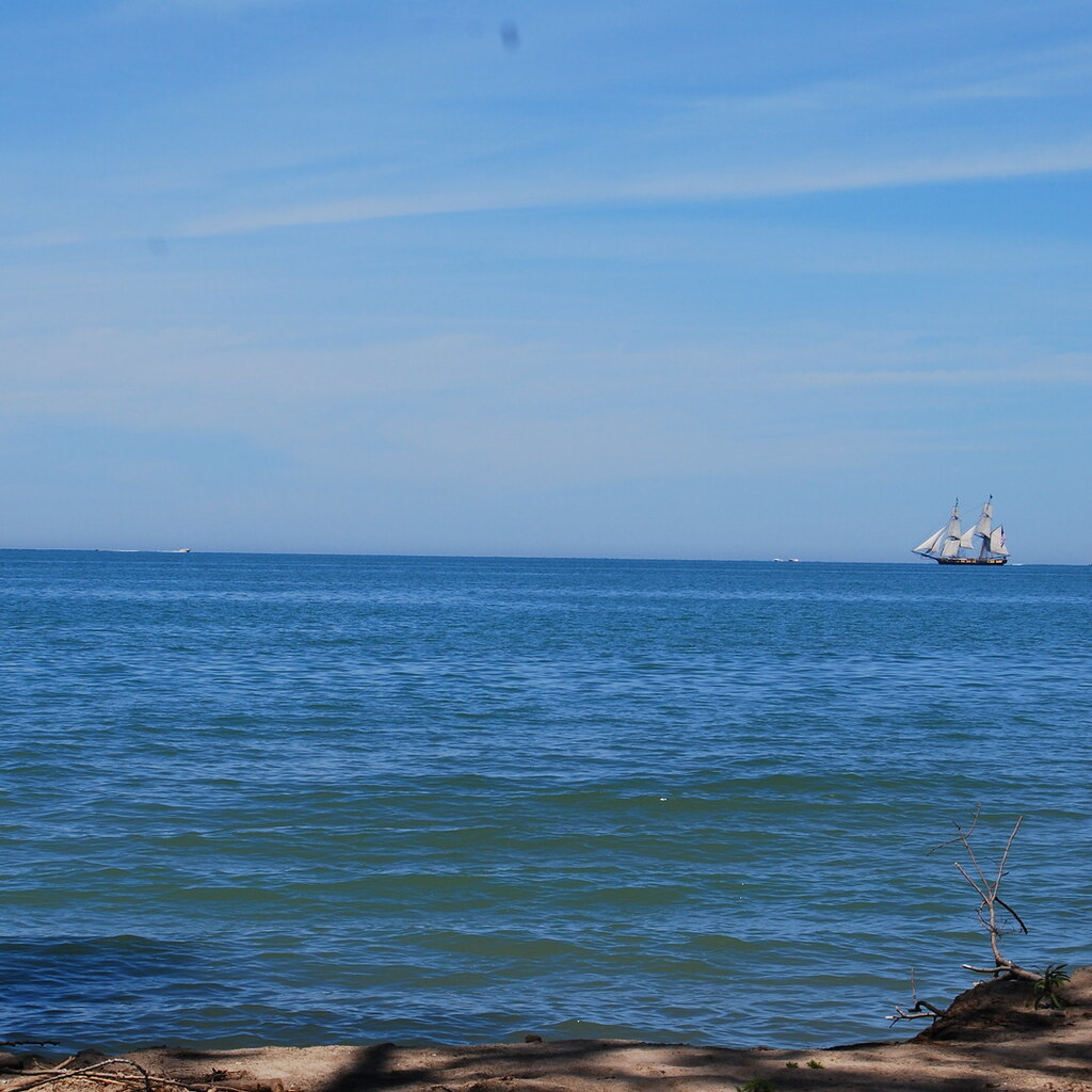 Photo of a ship in the distance
