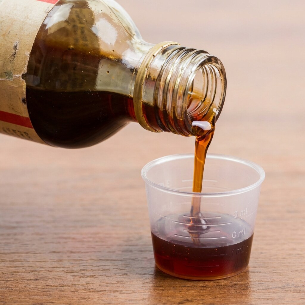Generated image of cough syrup