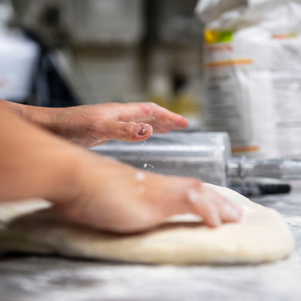 Photo of pizza dough