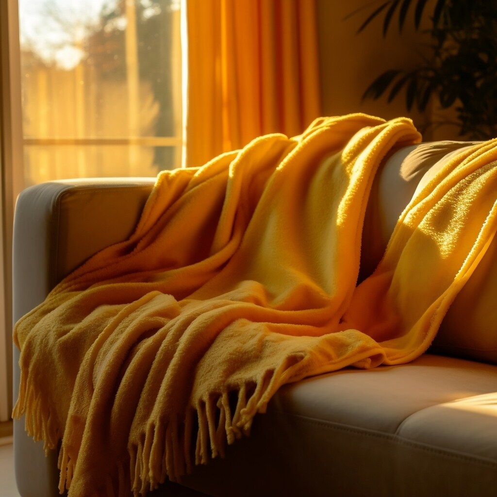 Photo of a draped blanket
