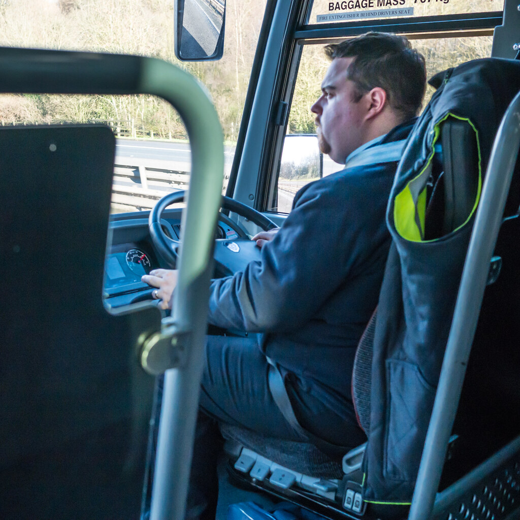 Photo of a bus driver