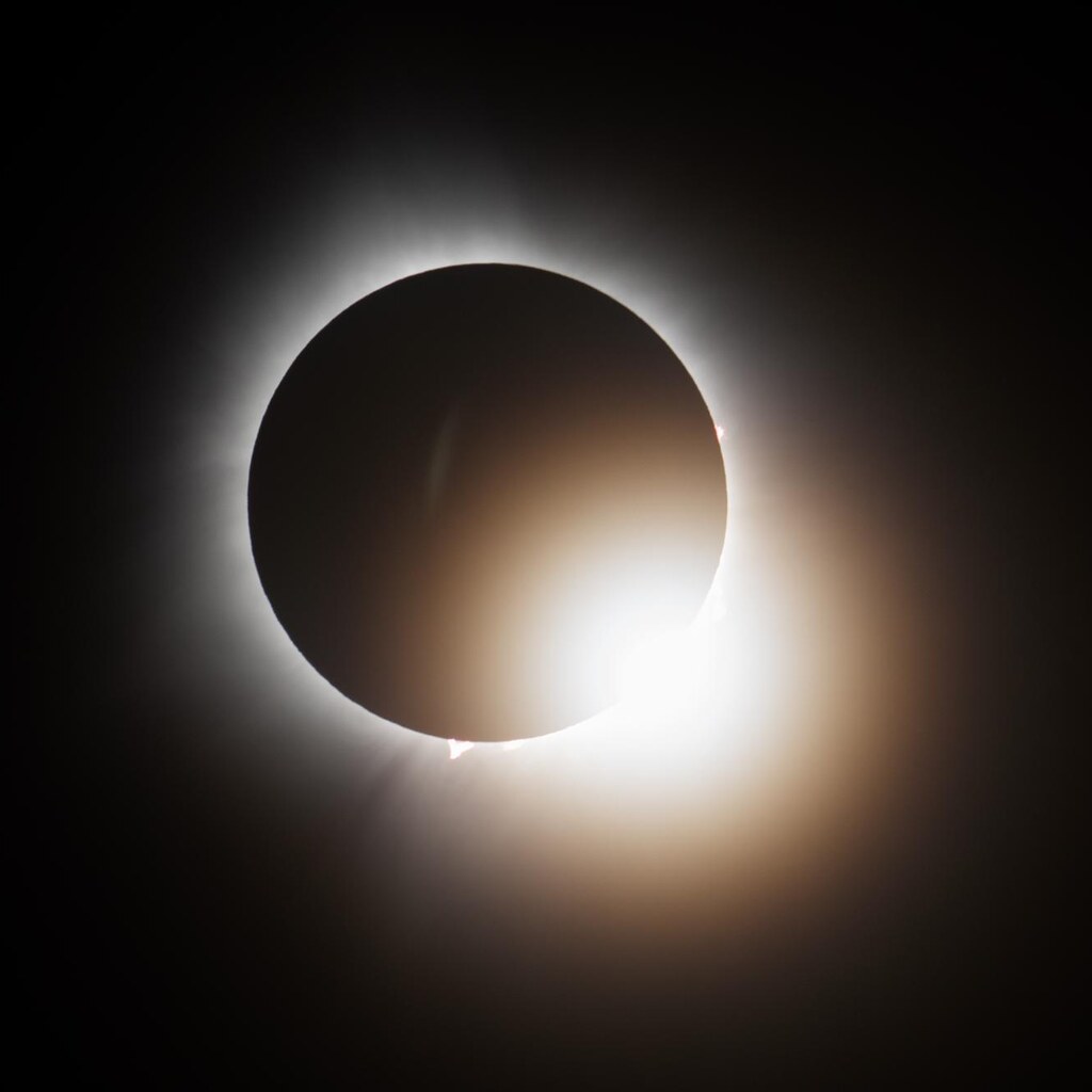 Photo of a solar eclipse