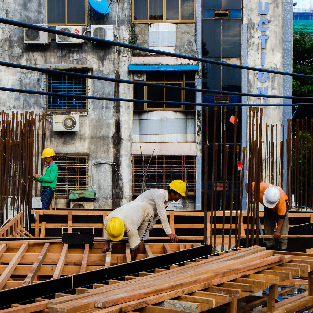 Photo of construction workers