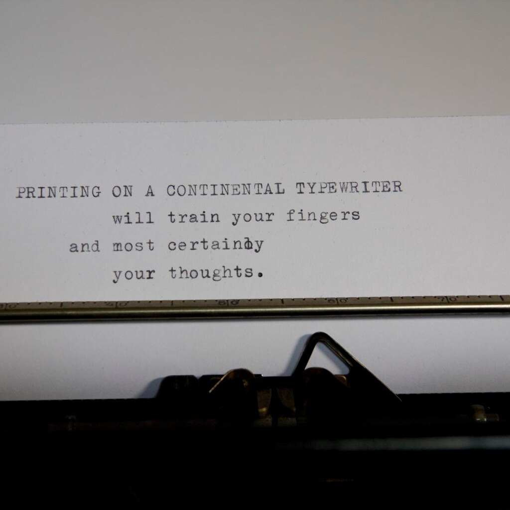 Photo of some typed English writing