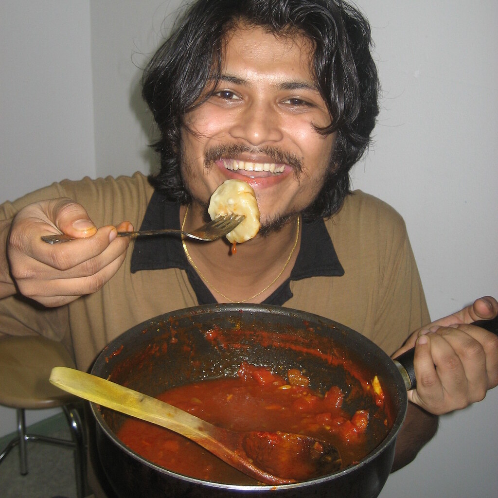 Photo of someone enjoying a meal