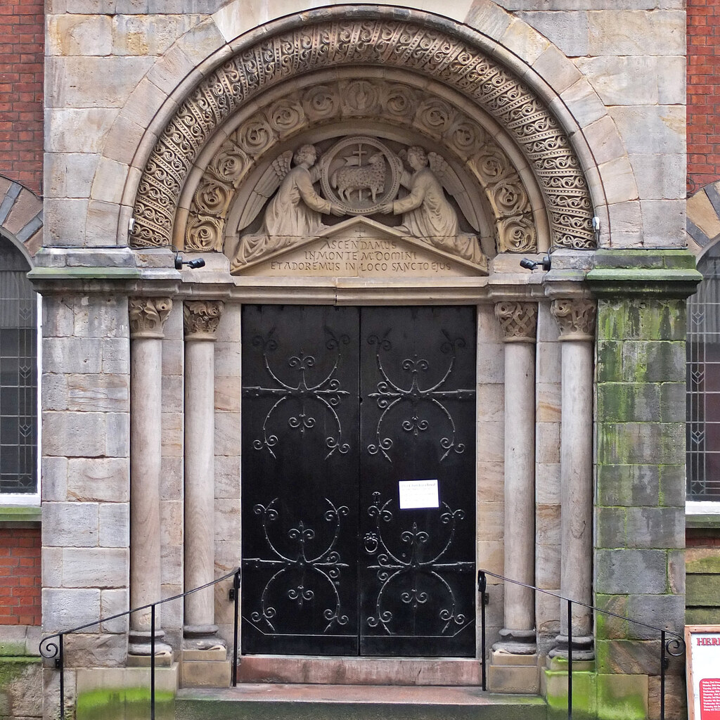 Photo of the entrance to a building