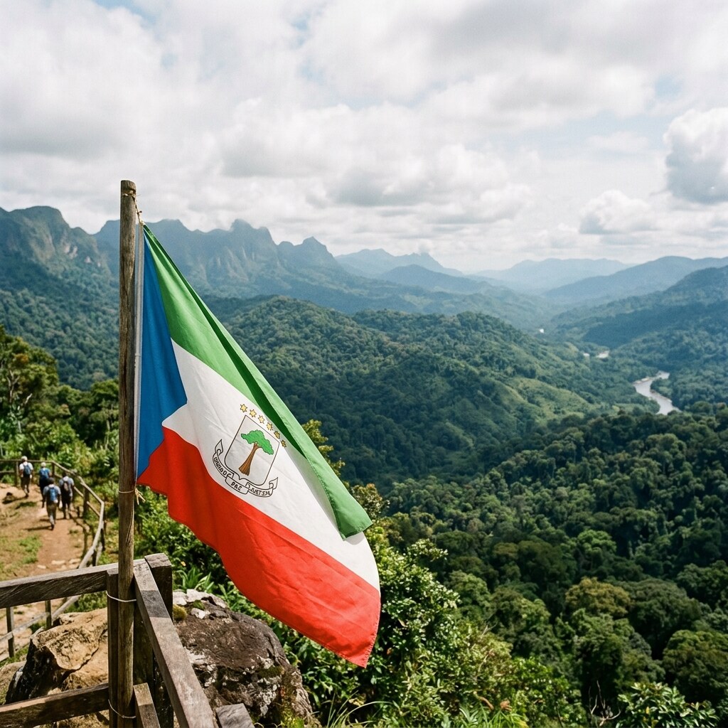 Generated image of the flag of Equatorial Guinea