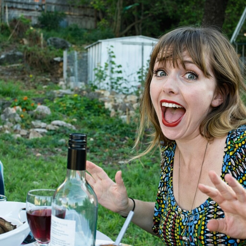 Photo of an excited woman