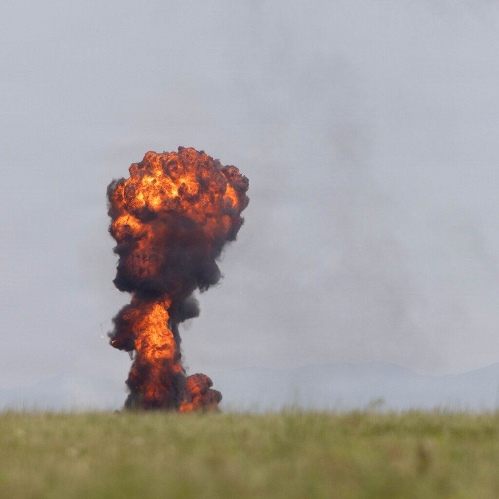 Photo of an explosion