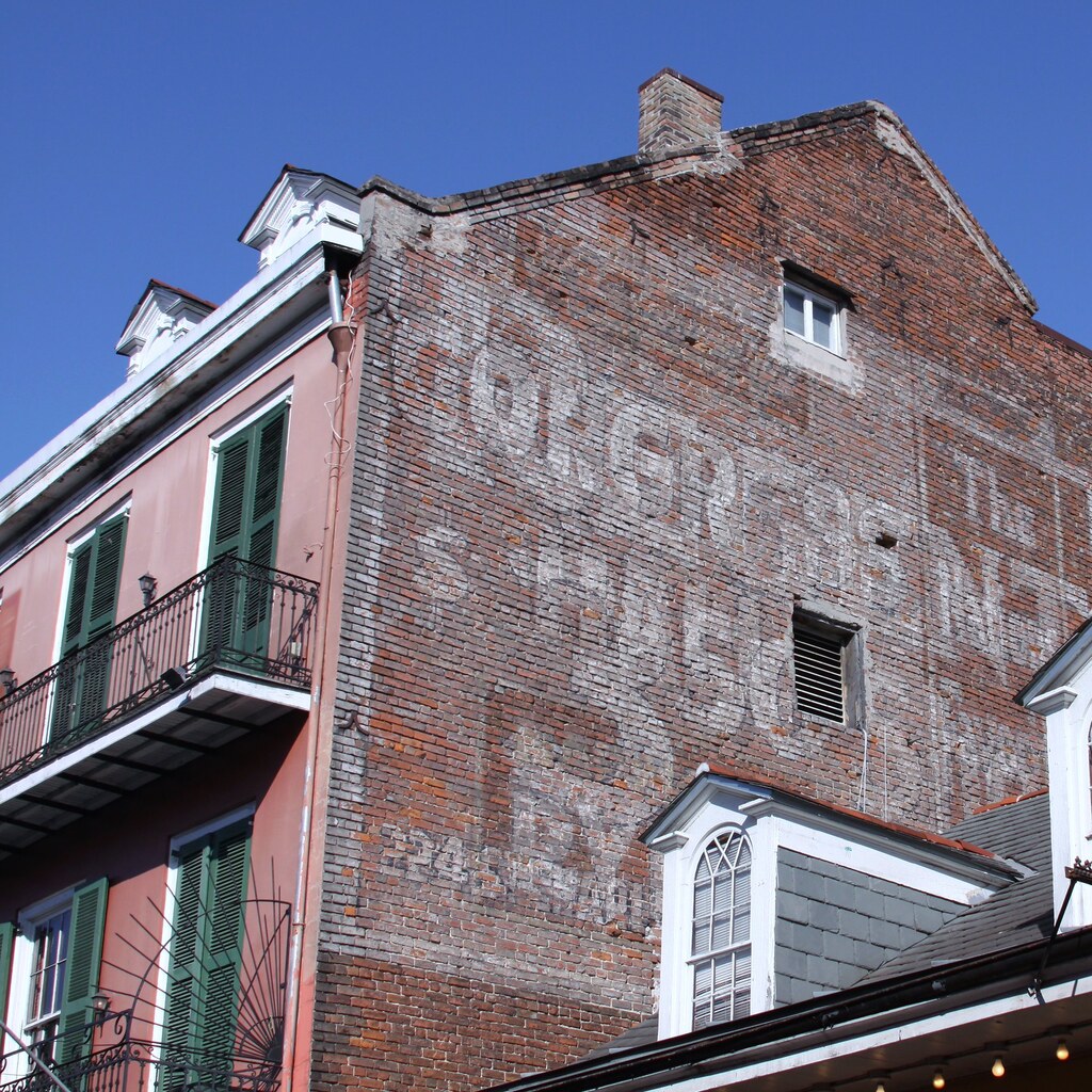 Photo of a faded sign