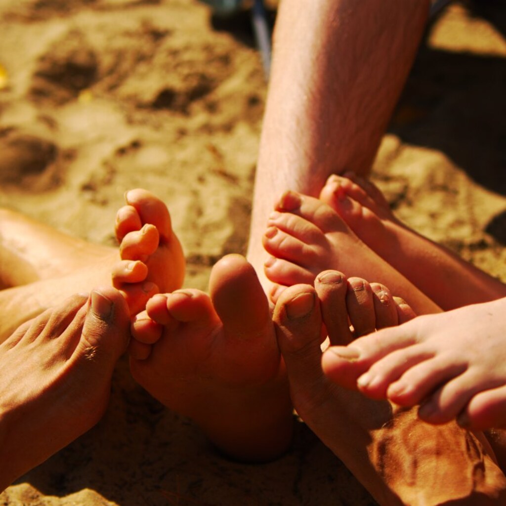 Photo of feet.