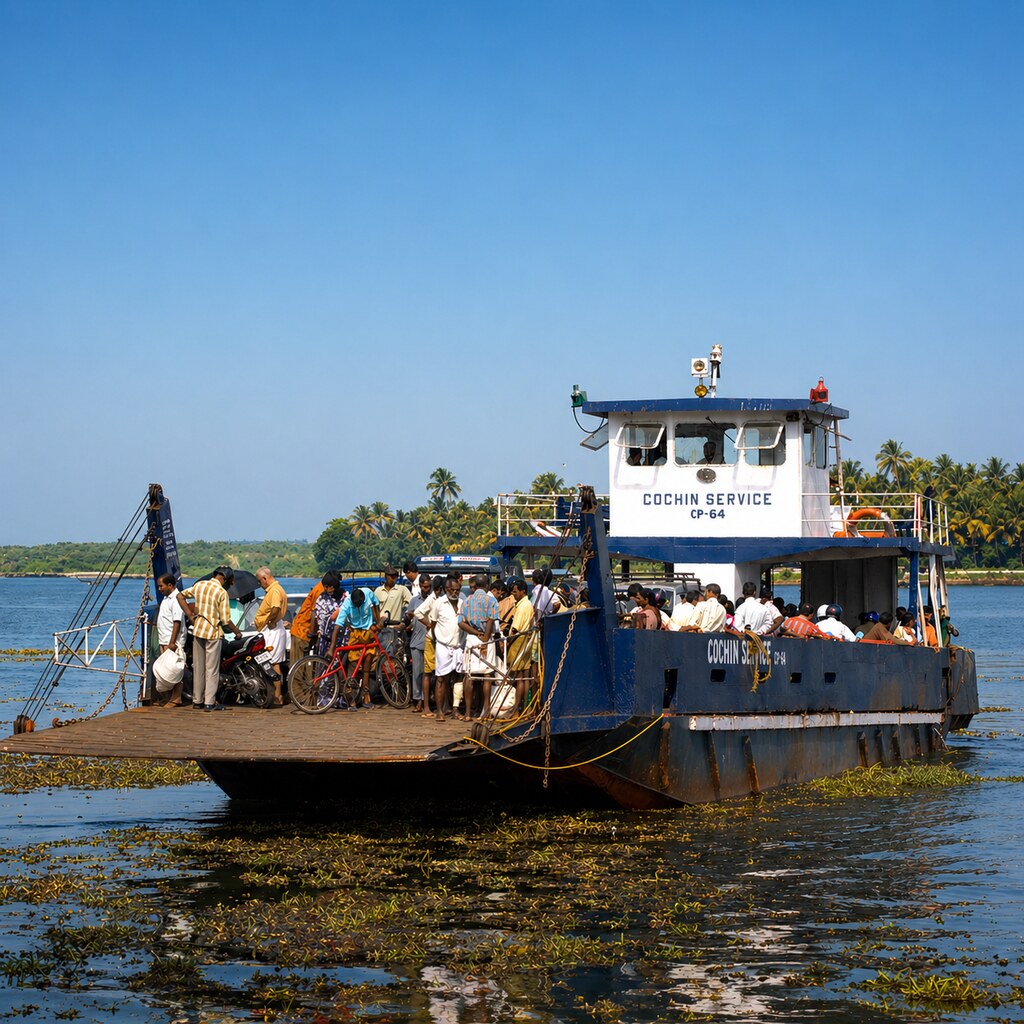 Photo of an old ferry.