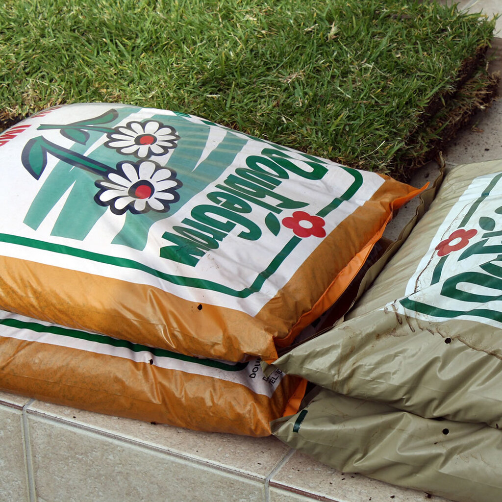 Photo of bags of fertilizer
