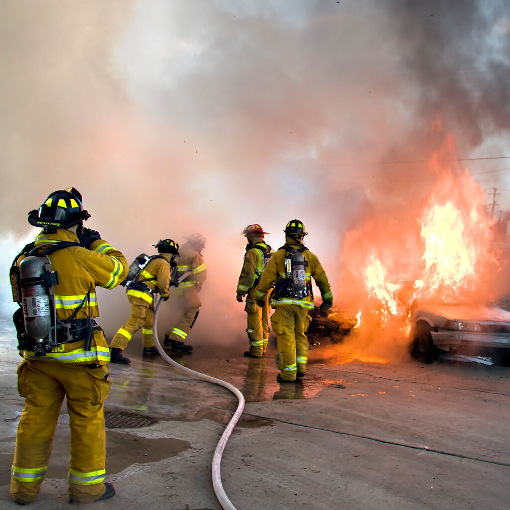 Photo of firefighters