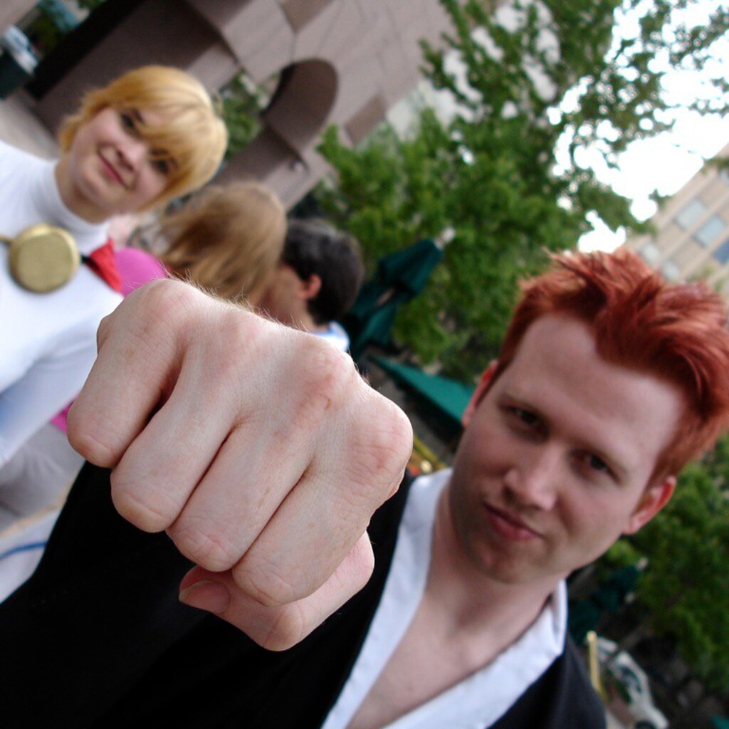 Photo of a fist.