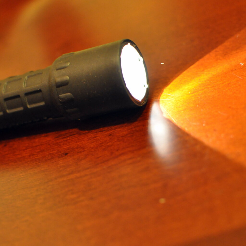 Photo of a flashlight