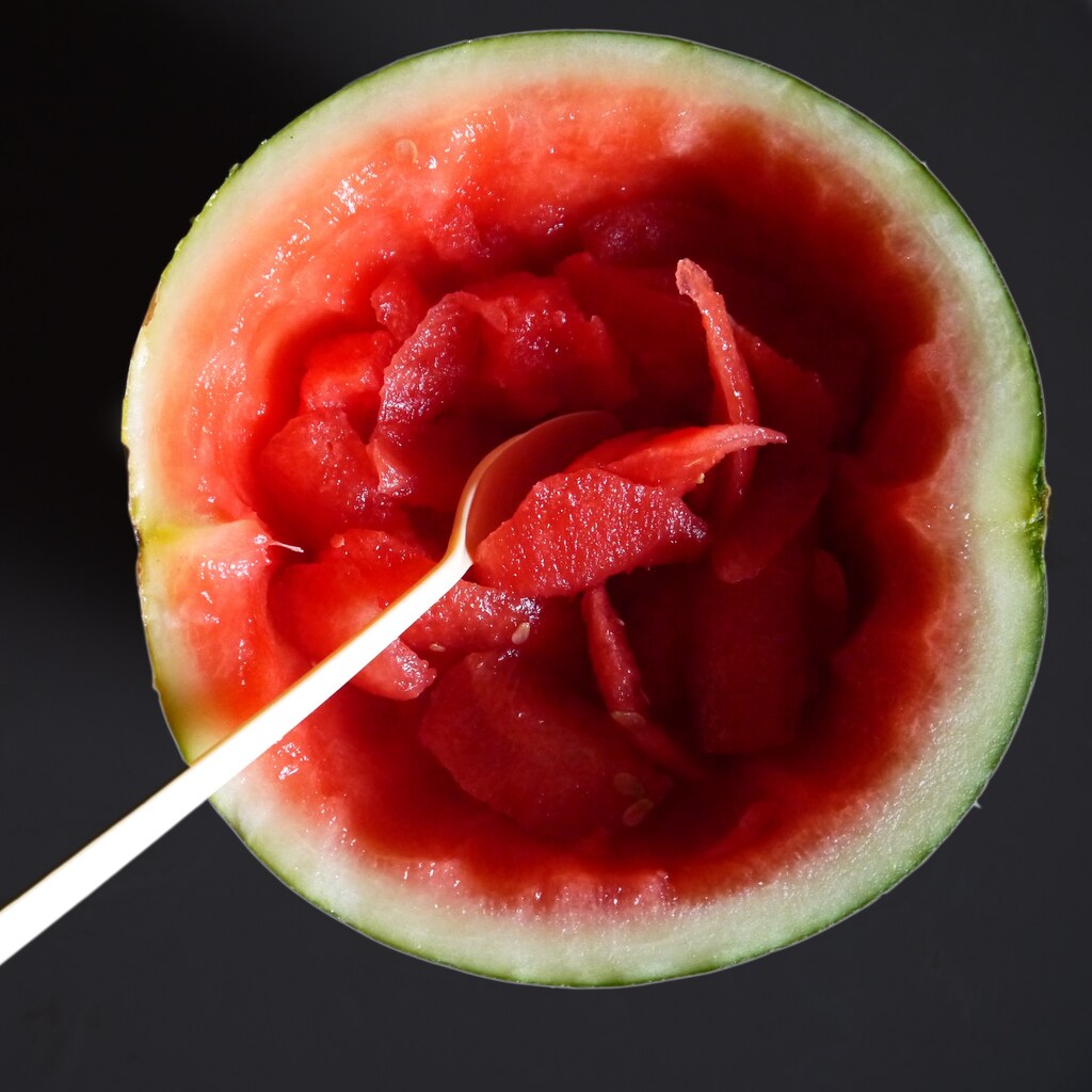 Photo of a cut watermelon