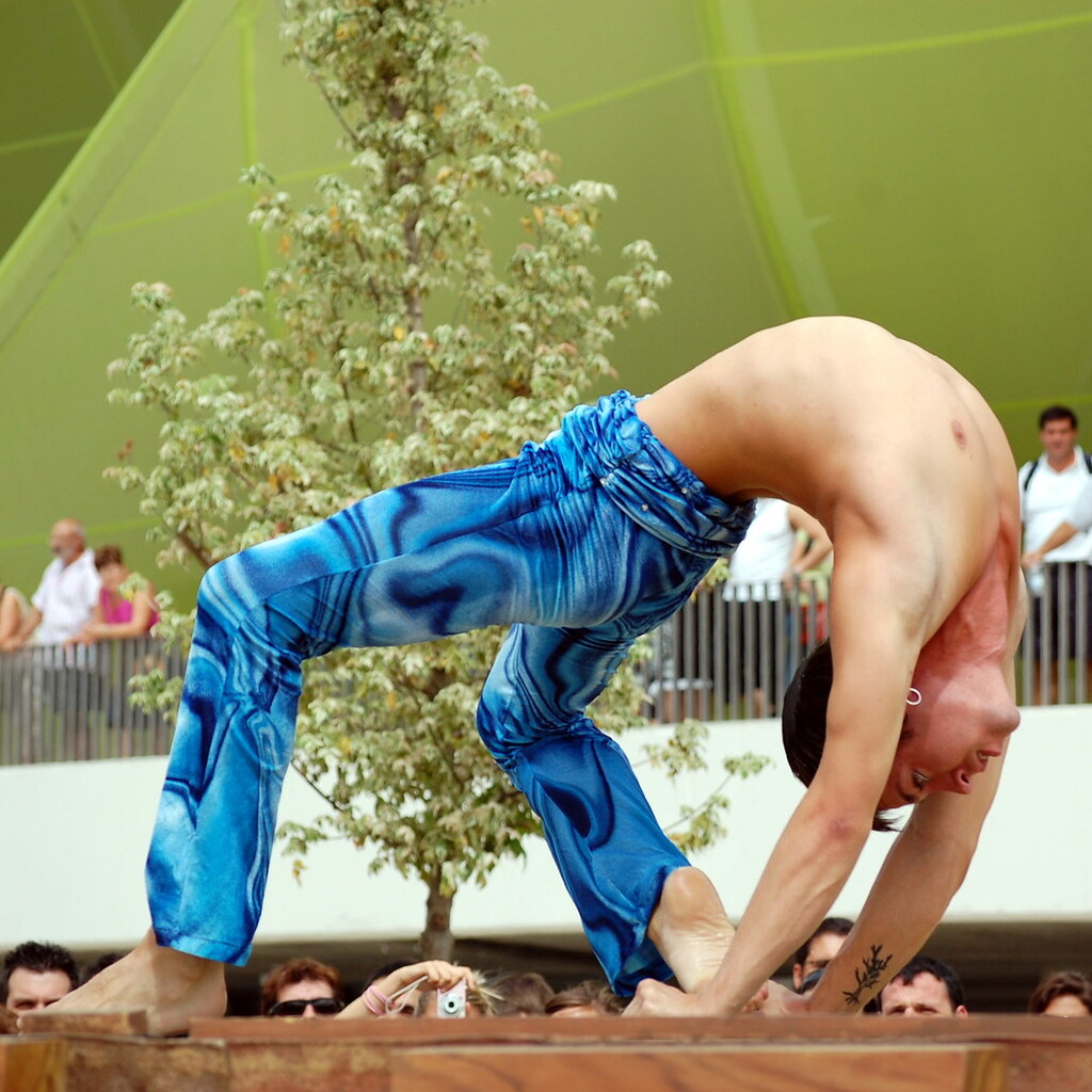Photo of someone doing contortions