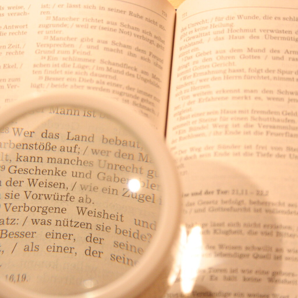 Photo of a magnifying glass