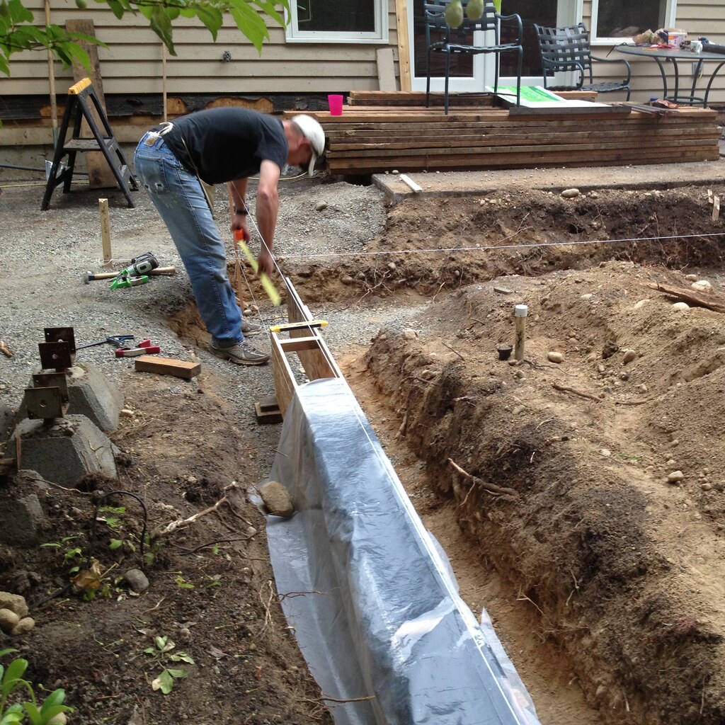 Photo of concrete forms