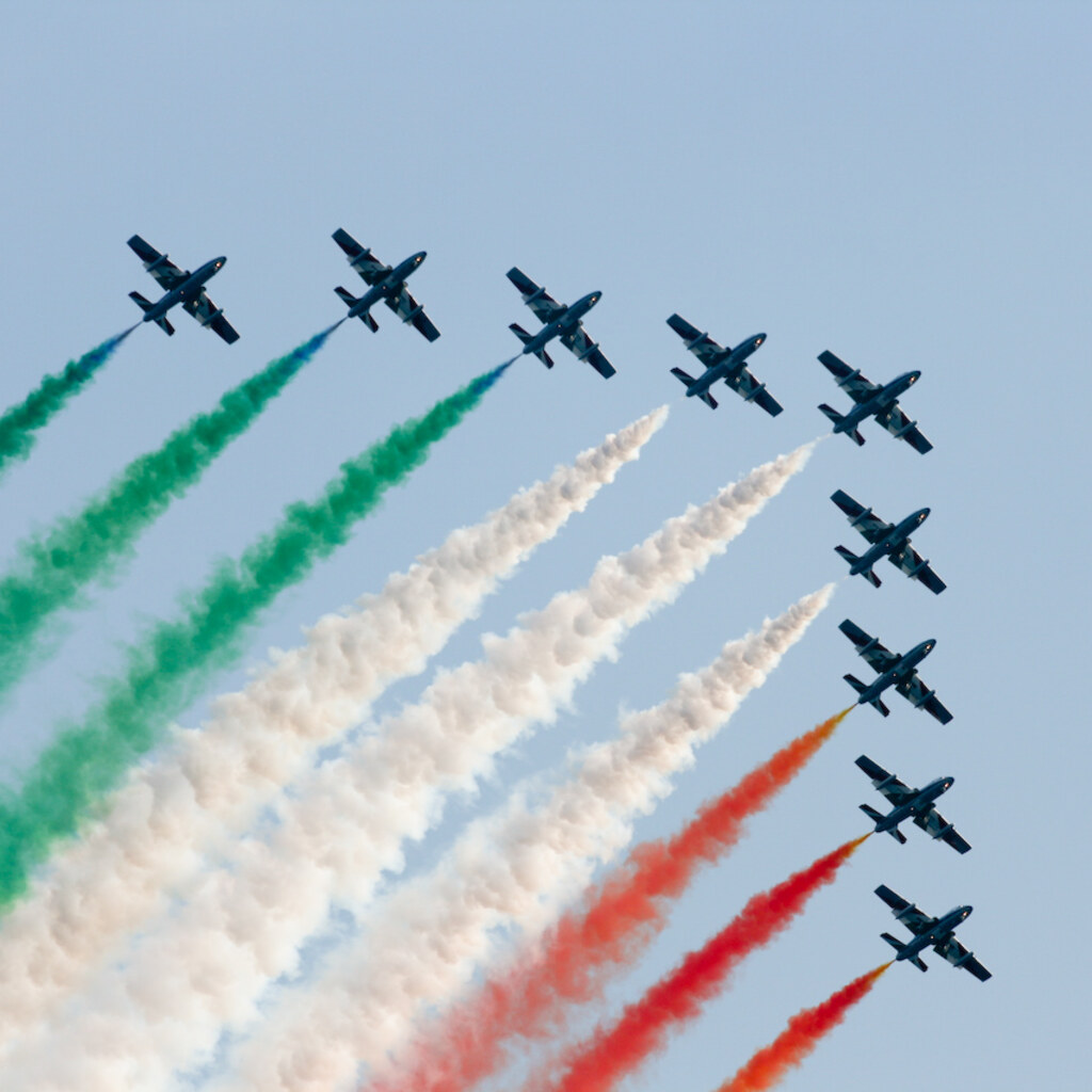 Photo of planes flying in formation