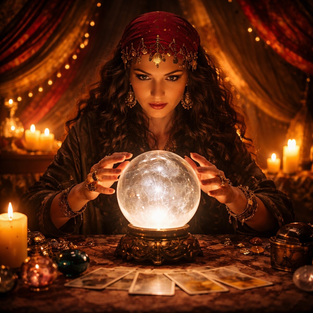 Generated image of a fortune teller