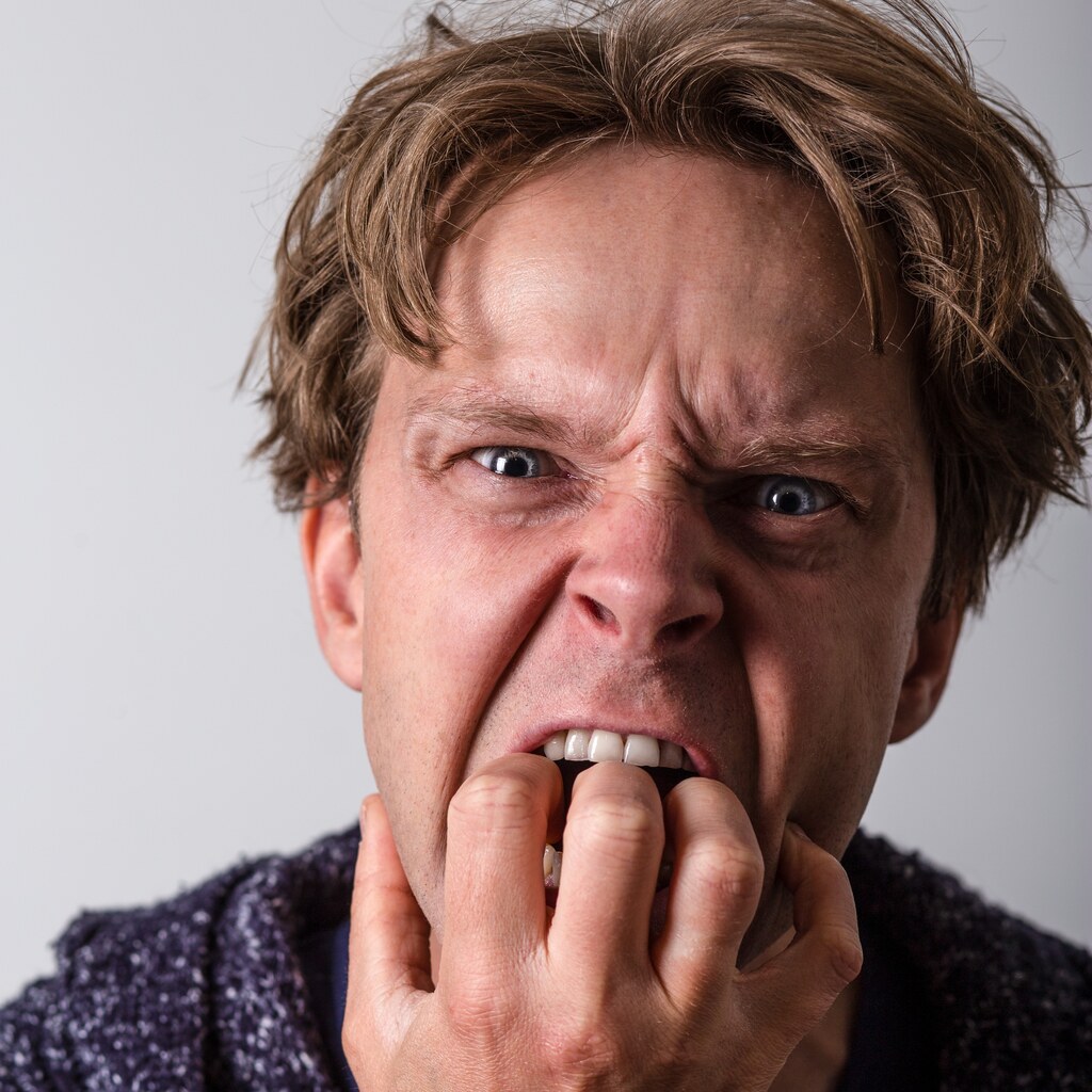 Photo of a frustrated man