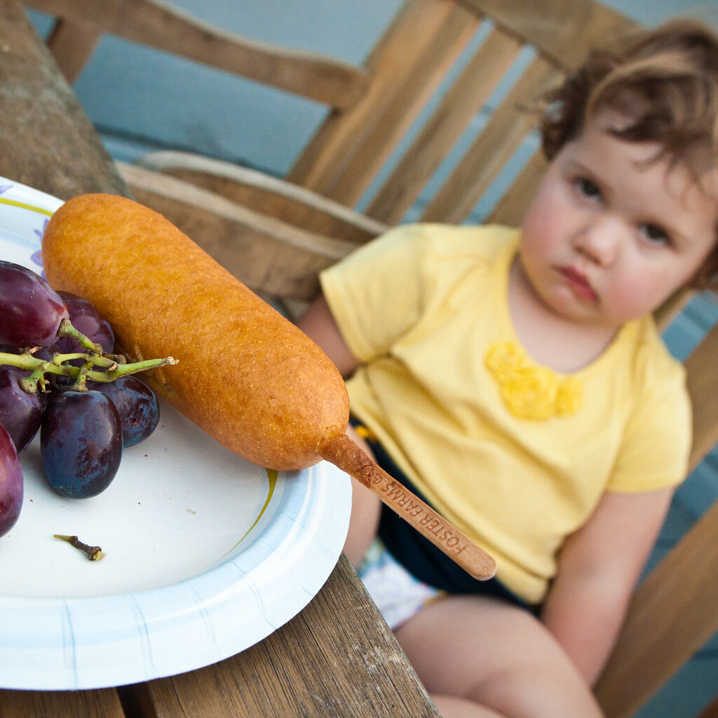 Photo of a fussy toddler