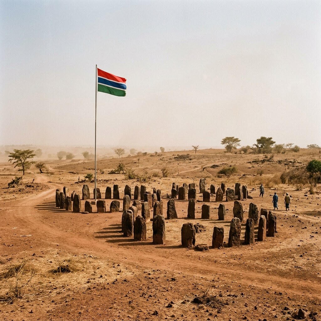 Generated image of the flag of Gambia