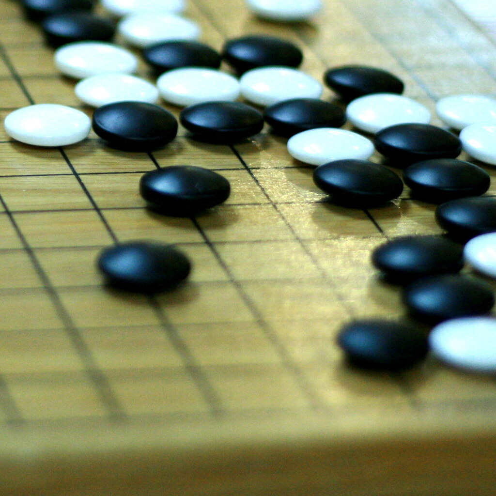 Photo of a game of go