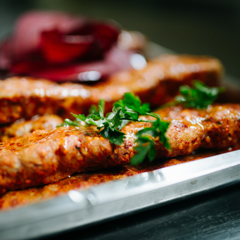Photo of some food with garnish.