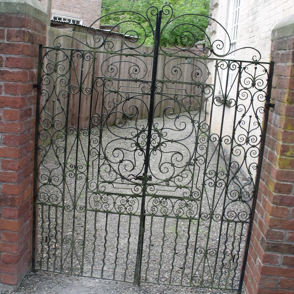 Photo of a wrought iron gate