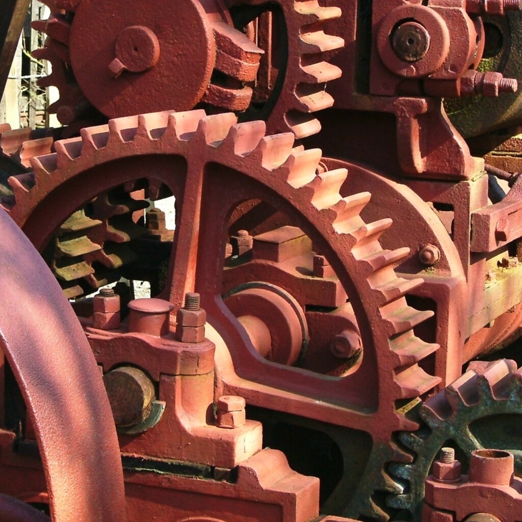 Photo of rusty gears