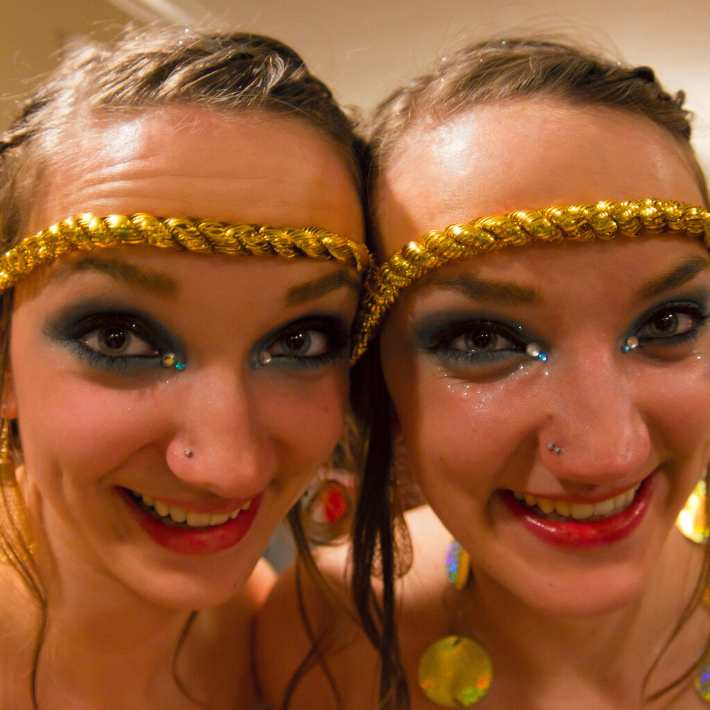 Photo of twin sisters.