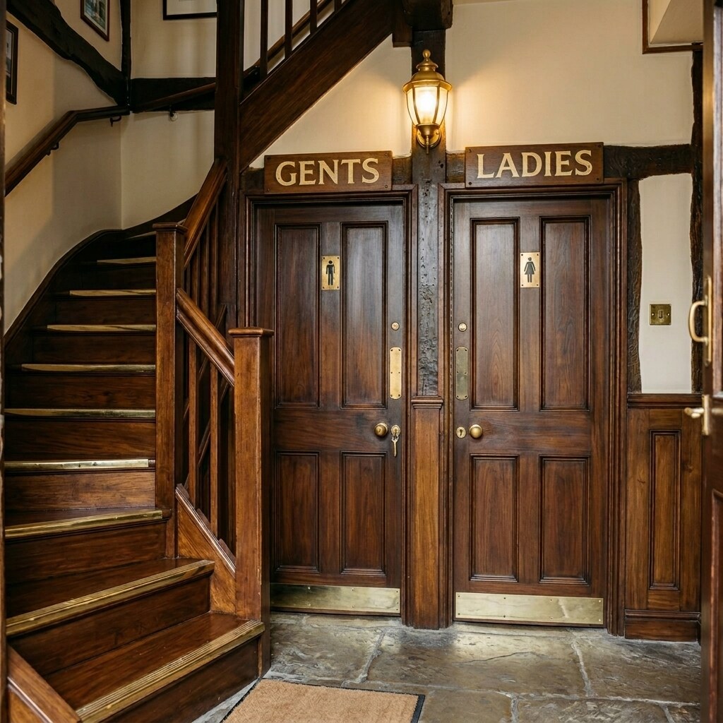 Generated image of toilet doors