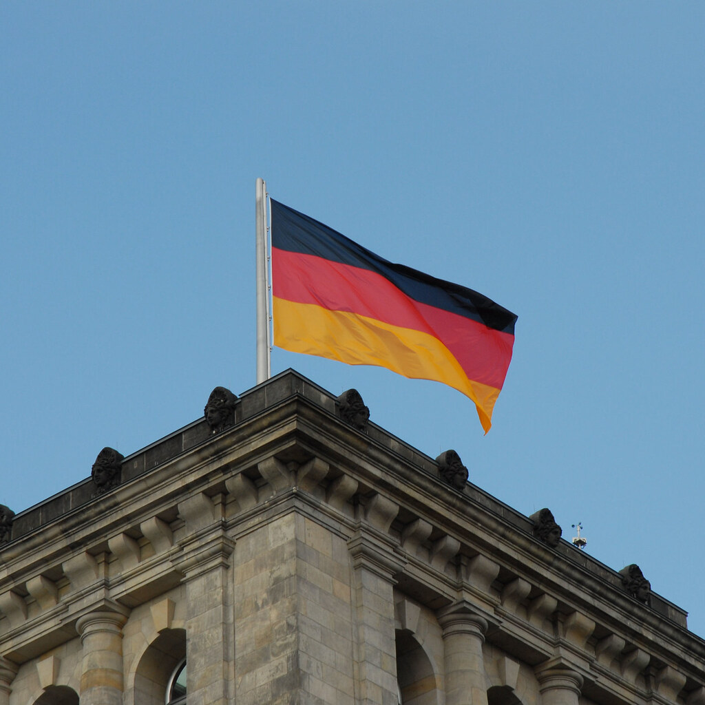 Photo of the German flag